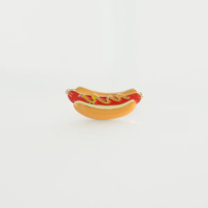 Hotdog Hard Enamel Lapel Pin